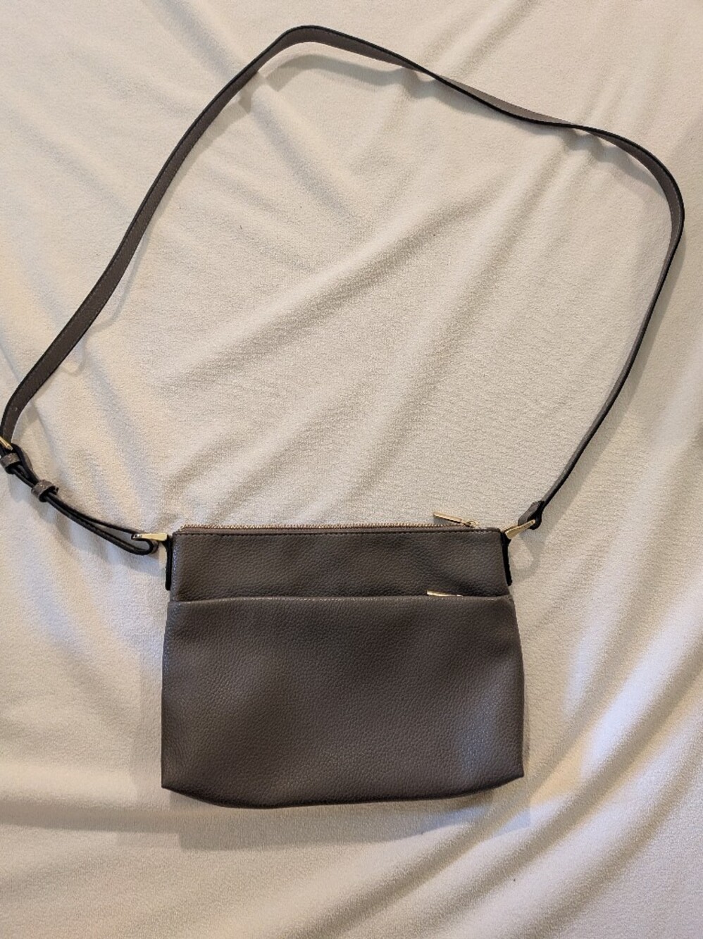 a new day Charcoal Pebbled Crossbody Bag